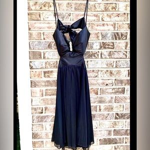 Y2K Black Cutout Diamond Homecoming Formal Goth Vamp Sexy Prom Dress